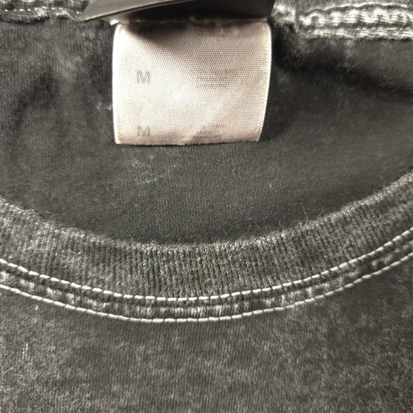 SANTA CRUZ Skateboards Sunflower Dot Black Acid Washed Graphic Tee Womens Size M - Picture 7 of 10